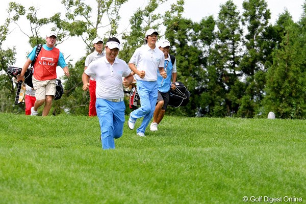 2010年 現代キャピタル招待 日韓プロゴルフ対抗戦初日 石川遼＆薗田峻輔