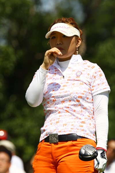 2010年 日本女子プロゴルフ選手権大会コニカミノルタ杯3日目 黄アルム ラウンド中に熱中症で休憩を取った黄アルム、なんとか18ホール完走した
