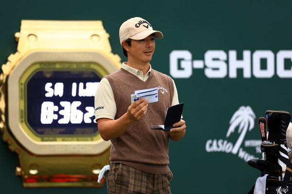 2022年 カシオワールドオープンゴルフトーナメント 3日目 石川遼 カシオ所属、もちろん時計はG-SHOCK