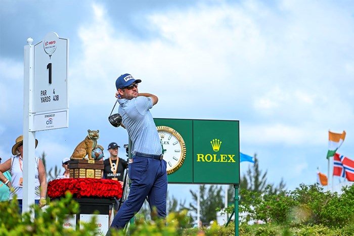 1Wを変更したコーリー・コナーズ（Tracy Wilcox/PGA TOUR via Getty Images) 2023年 ヒーローワールドチャレンジ  初日 コーリー・コナーズ