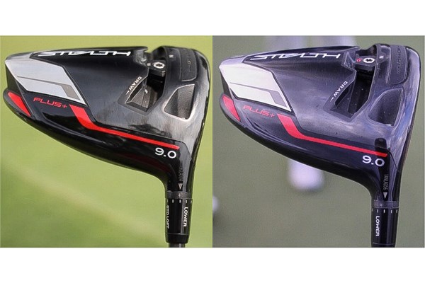 タイガー・ウッズ 微妙な角度の違いを比較。右が「PNC選手権」で使用する1W(Courtesy of GolfWRX)
