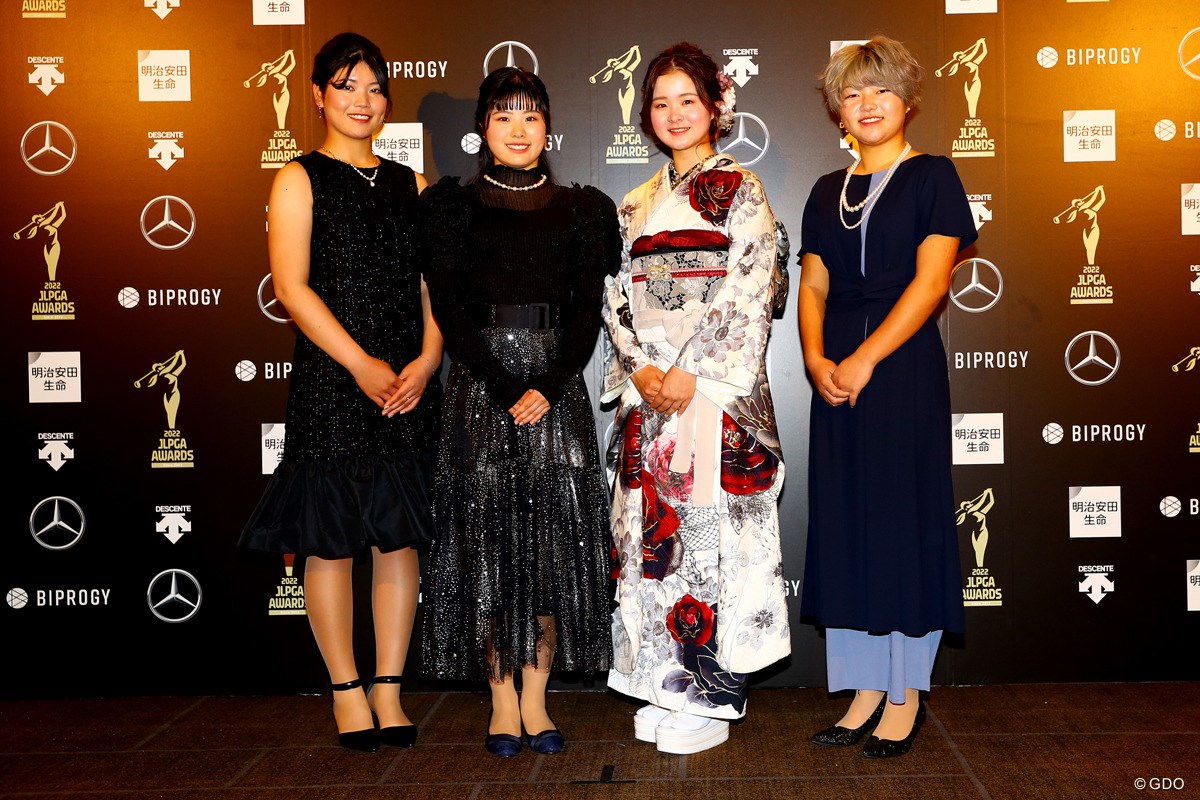 2022年 JLPGAアワード 櫻井心那 尾関彩美悠 川崎春花 宮澤美咲 