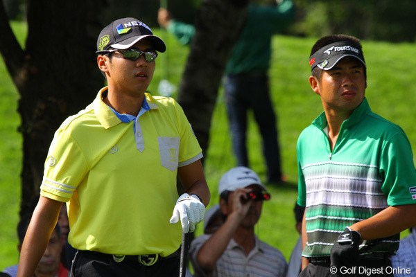 池田勇太とラウンドしたキム・ドフン。ドライバーの飛距離は池田を軽くオーバーしていた