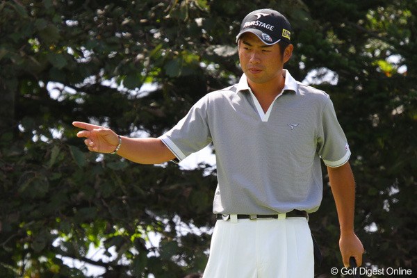 2010年 ANAオープンゴルフトーナメント最終日 池田勇太 この日は序盤からバーディを量産した池田。この5番もらくらくバーディ