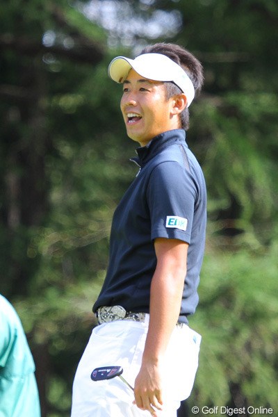 2010年 ANAオープンゴルフトーナメント最終日 河野晃一郎 さわやかな笑顔が特徴の河野晃一郎。耐え抜いて8位タイ