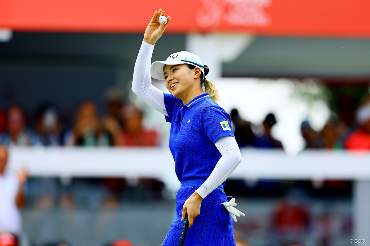 18番では大歓声を浴びた