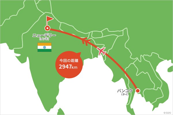 2023年 ヒーローインディアンオープン 事前 川村昌弘マップ タイからインドへ一直線