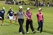 2010年 ミヤギテレビ杯ダンロップ女子オープンゴルフトーナメント初日 ヤニ＆有村＆横峯