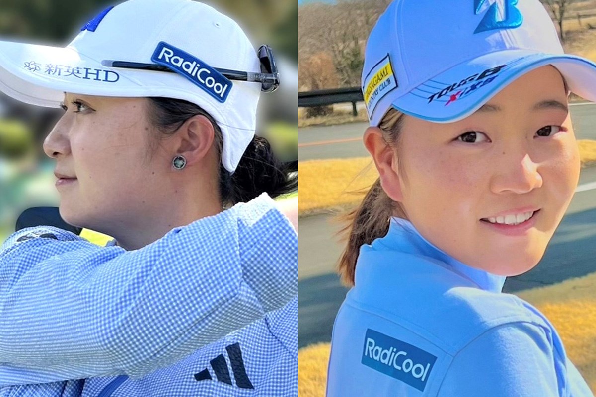 2023年 森田遥（左）と佐藤心結（右）