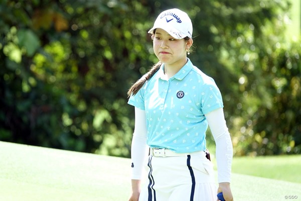 2023年 アジアパシフィック女子アマチュアゴルフ選手権 初日 吉田鈴 あと一筋が入らない…