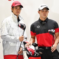 テーラーメイドゴルフのイベントに参加した中島啓太（右から2人目） 2023年 中島啓太
