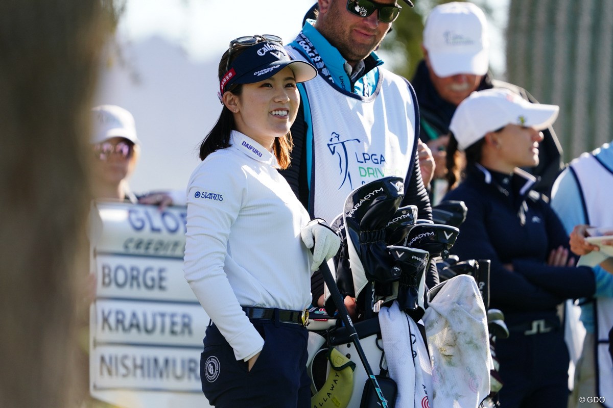2023年 LPGAドライブオン選手権 初日 西村優菜