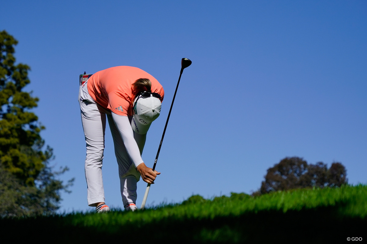 18番のセカンドショット後にうなだれた