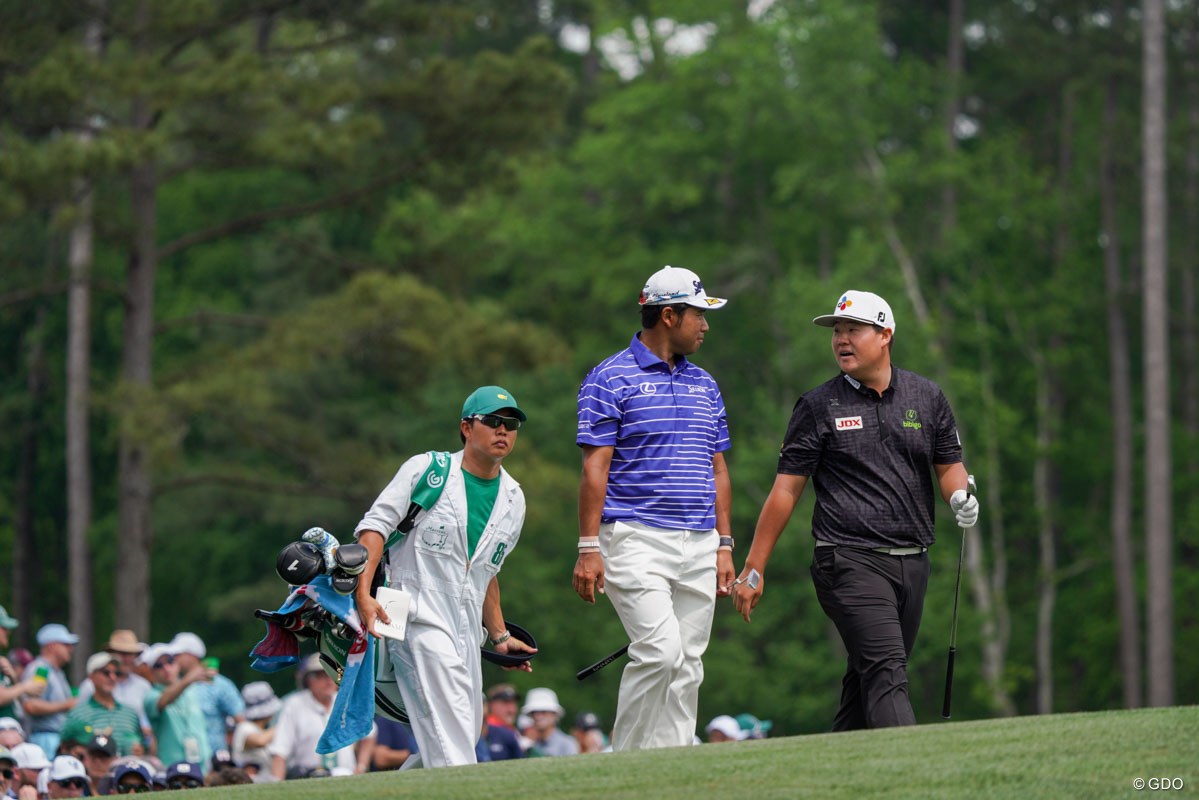 2023年 マスターズ 初日 松山英樹 イム・ソンジェ