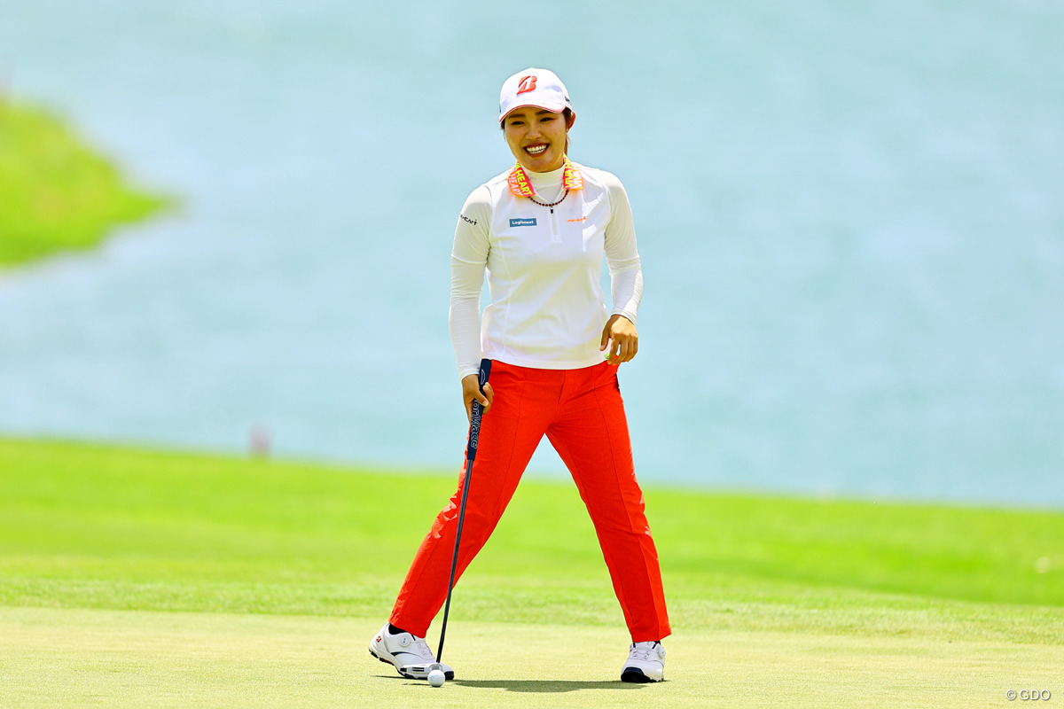 古江彩佳は涙の予選落ちからリフレッシュ 「しっかり4日間を」 【LPGA