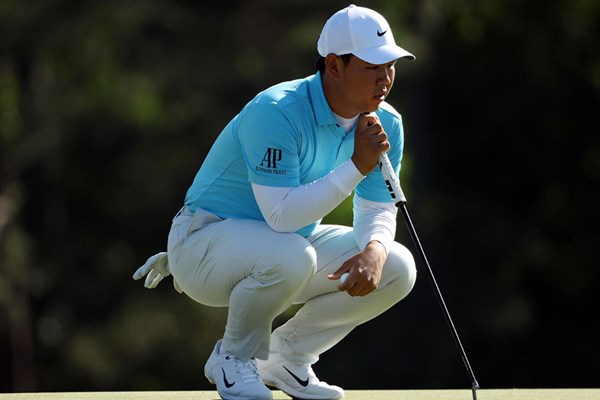 マスターズでパターを変更したトム・キム（Getty Images）