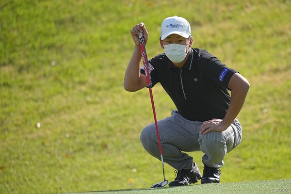 2023年 関西オープンゴルフ選手権競技 初日 木下裕太 いやぁ花粉と黄砂がね。