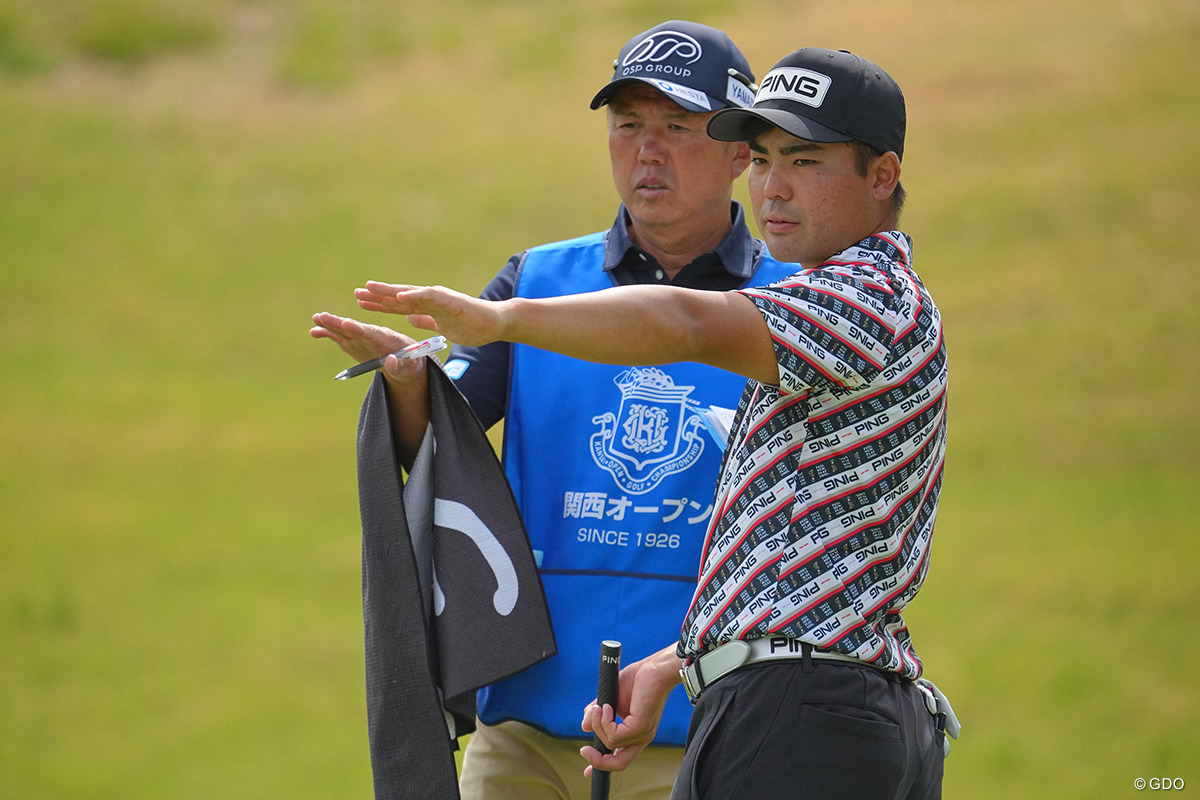 清水さんとのコンビもバッチリだね。 2023年 関西オープンゴルフ選手権