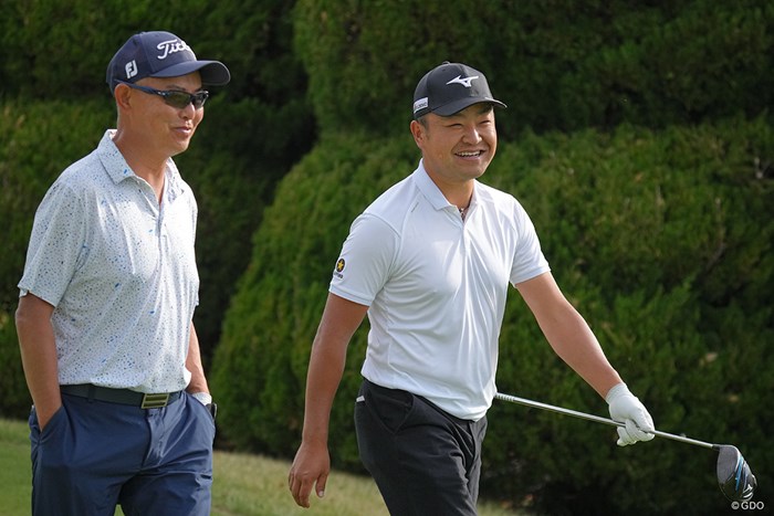 今日は谷口さんと一緒で、終始笑顔でのラウンドでしたね。 2023年 関西オープンゴルフ選手権競技 2日目 時松隆光