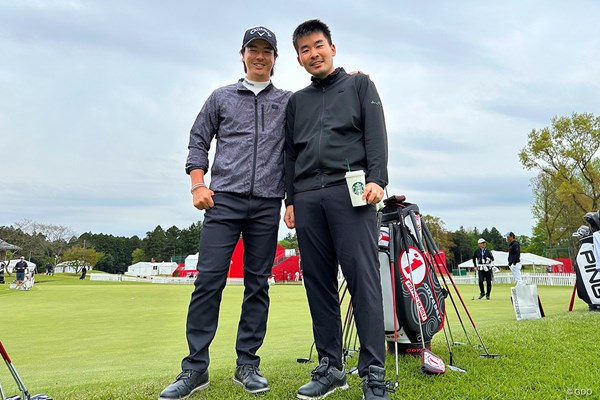 ひさしぶり。石川遼選手と一緒に