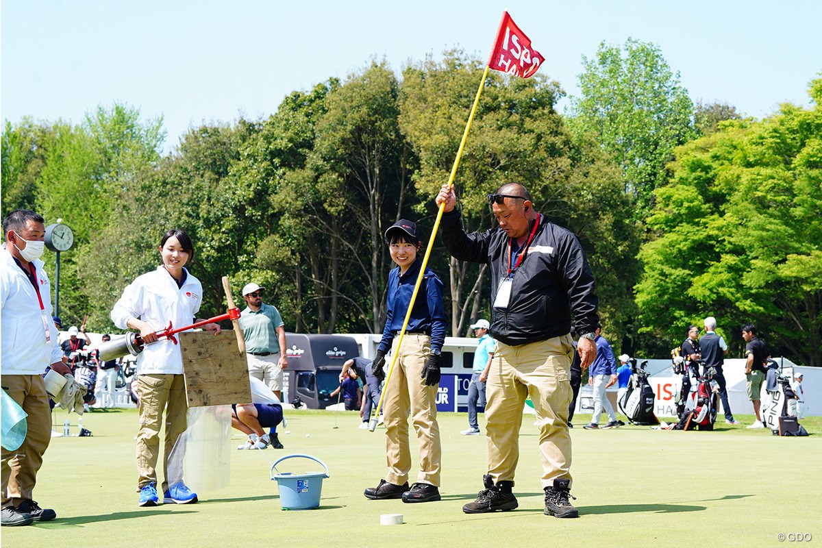 2023年 ISPS HANDA 欧州・日本どっちが勝つかトーナメント！ 2日目 PGM石岡GCのグリーンキーパー