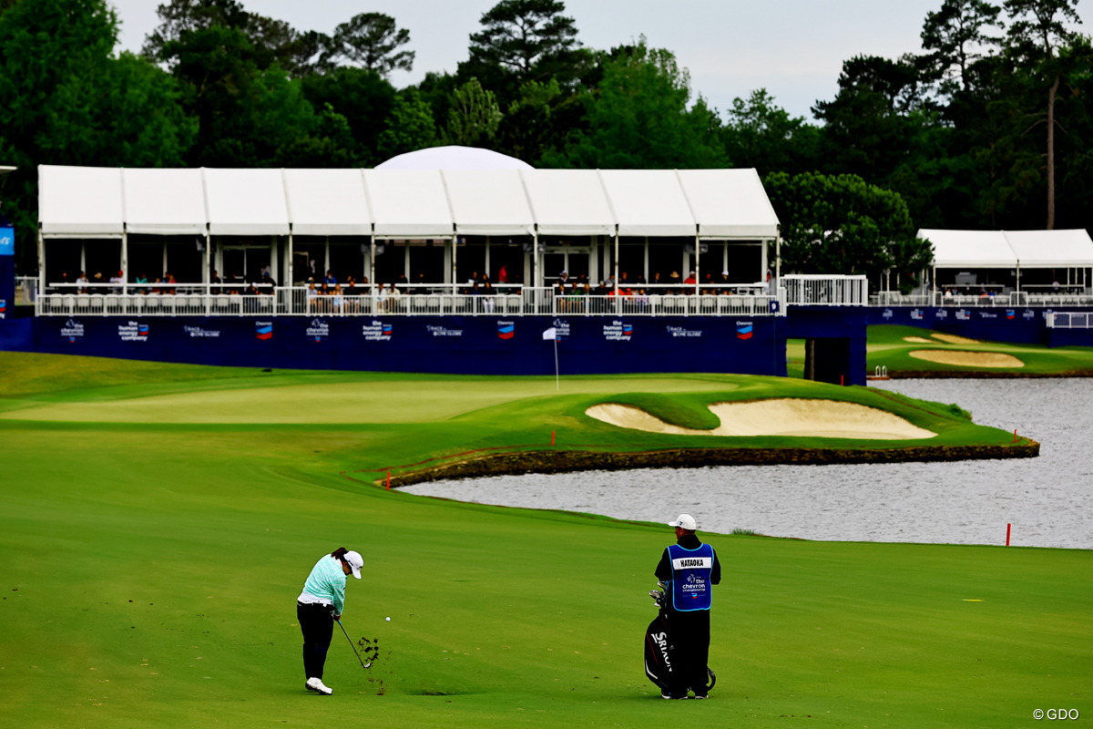 グリーンを狙うショットに課題が残った