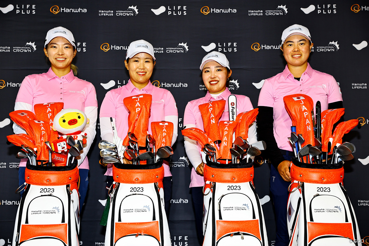 2023年 ハンファ ライフプラス インターナショナルクラウン 事前 フォトセッション｜GDO ゴルフダイジェスト・オンライン