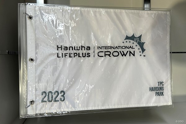 2023年 ハンファ ライフプラス インターナショナルクラウン 4日目 フラッグ 刺繍入りフラッグ