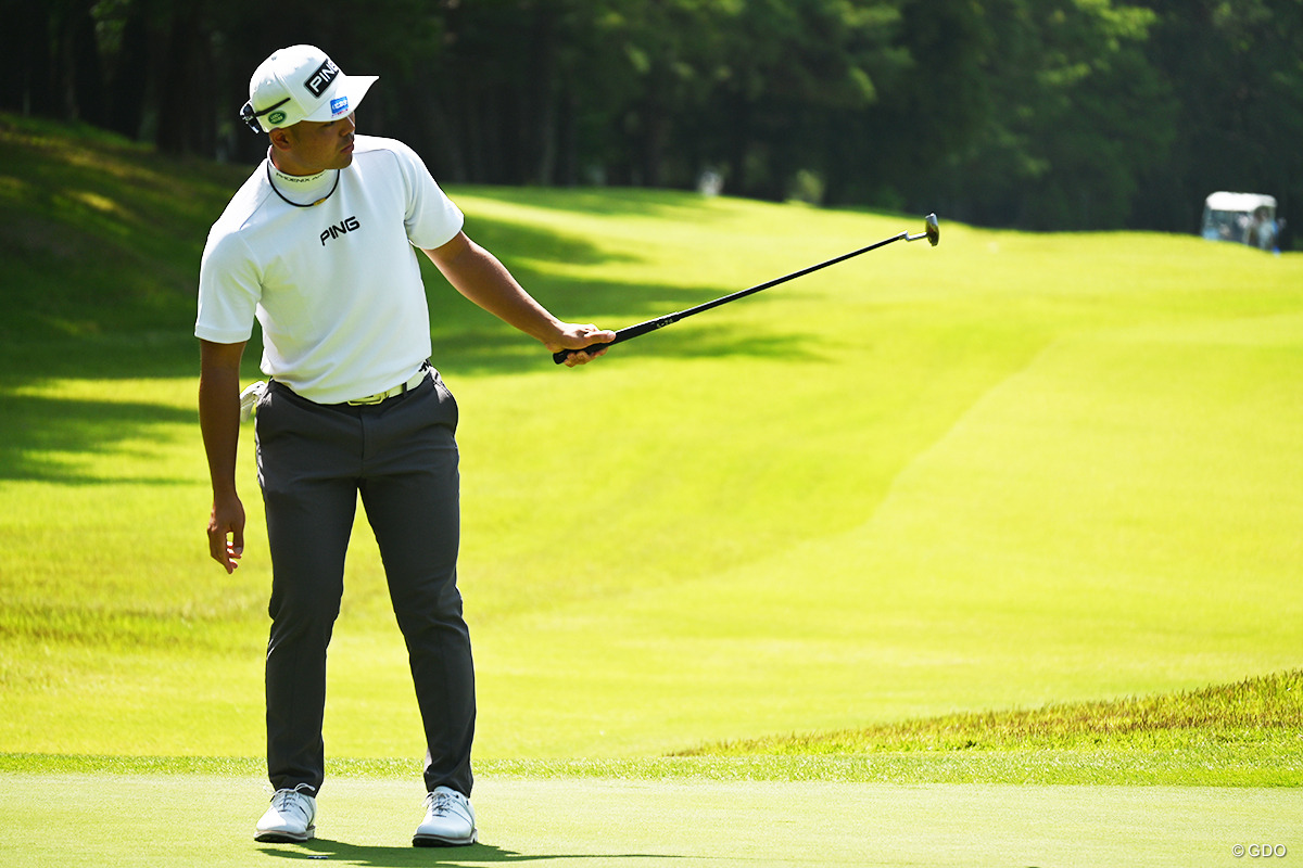 プロアマ戦で東コースをラウンドした