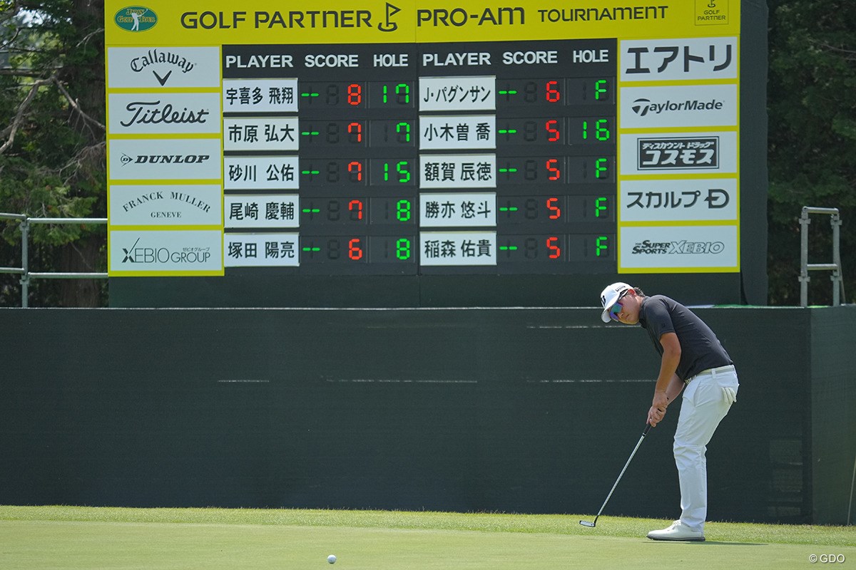 2023年 ゴルフパートナー PRO-AMトーナメント 初日 宇喜多飛翔