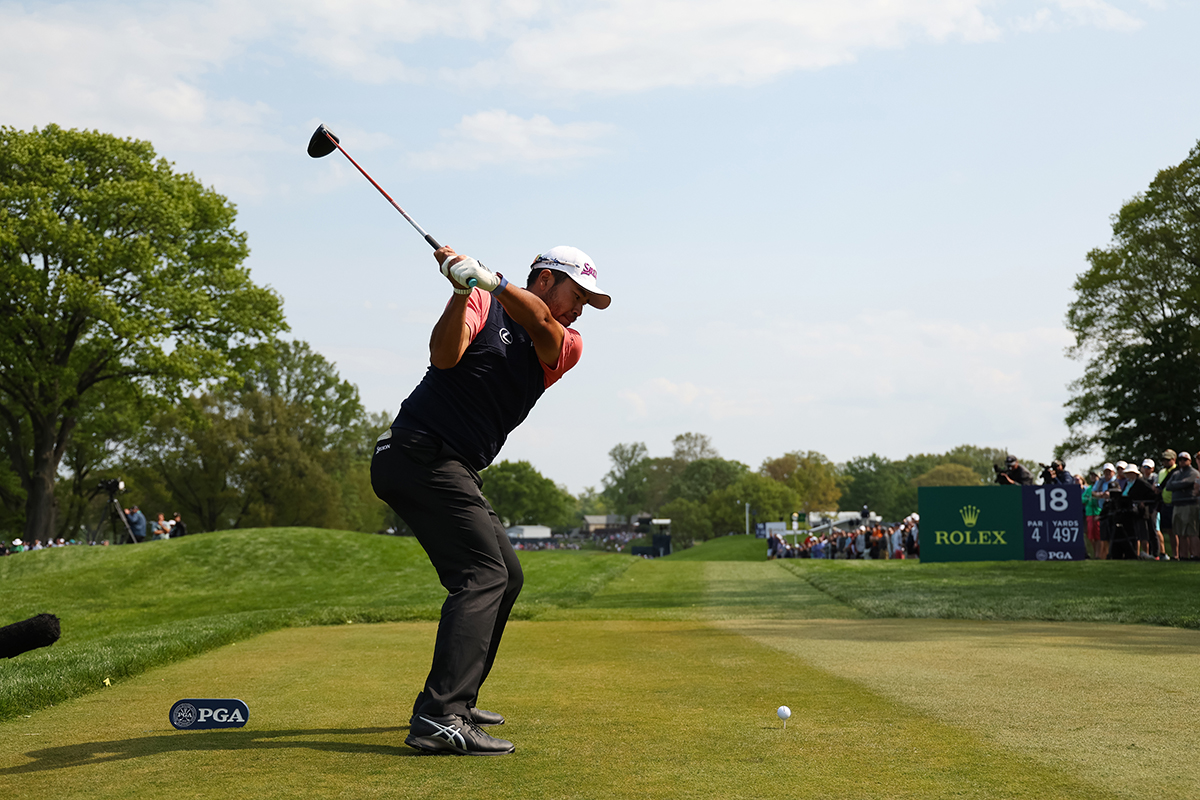 折り返しの18番直後に曲げるシーンは続いたが…(Maddie Meyer／PGA of America via Getty Images)