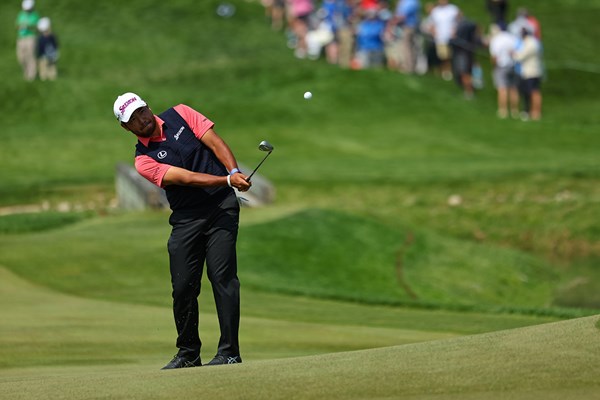 必死のスコアメーク(Maddie Meyer／PGA of America via Getty Images)