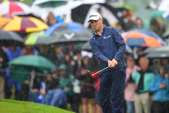 苦しいプレーが続く前年覇者(Darren Carroll／PGA of America via Getty Images) 2023年 全米プロゴルフ選手権 3日目 ジャスティン・トーマス