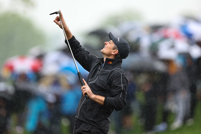 難コンディション(Scott Taetsch／PGA of America via Getty Images) 2023年 全米プロゴルフ選手権 3日目 ジャスティン・ローズ