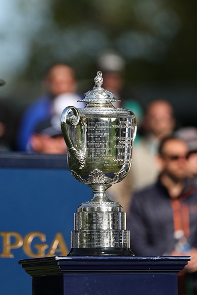 2023年 全米プロゴルフ選手権 3日目 ワナメーカートロフィー 世界中のプロたちがこのトロフィーを巡って競い合います（2023 PGA of America）