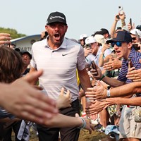 大活躍でこの人気(Scott Taetsch／PGA of America via Getty Images) 2023年 全米プロゴルフ選手権 最終日 マイケル・ブロック