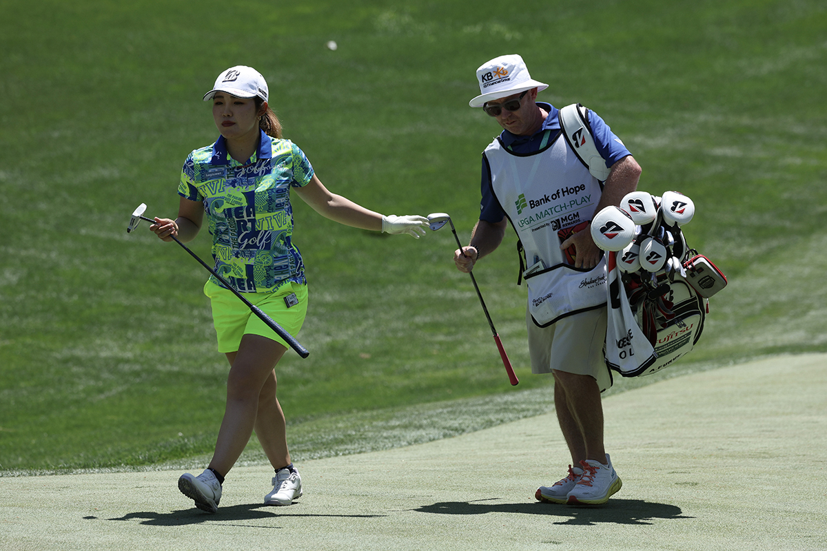 古江彩佳が3戦全勝で決勝進出を決めた(Harry How/Getty Images)