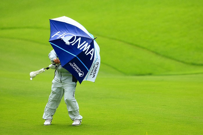 暴風域に突入 2023年 BMW 日本ゴルフツアー選手権 森ビルカップ 2日目 小林伸太郎