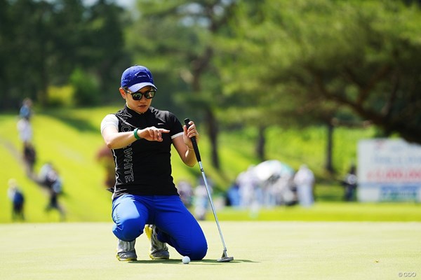 8カ月ぶりに出場した成田美寿々。18ホールで去ることに悔しさをにじませた