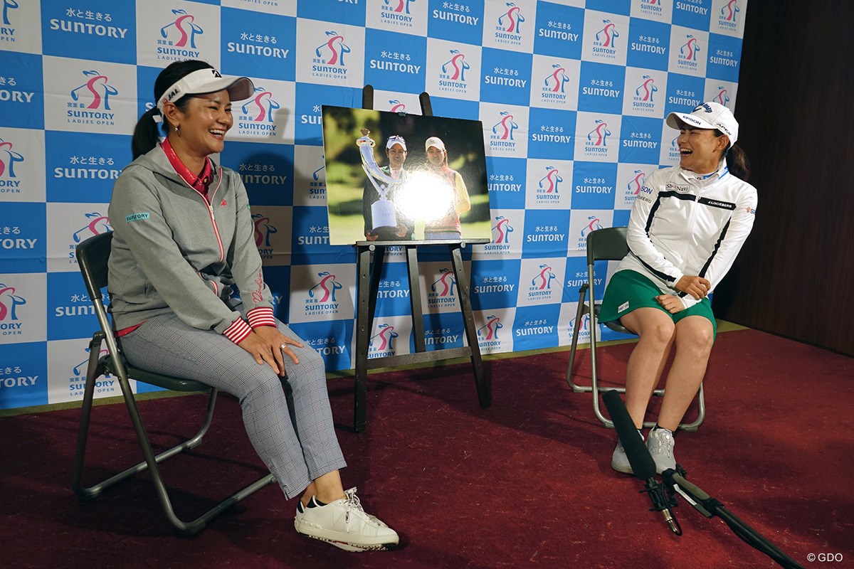 2023年 宮里藍サントリーレディスオープンゴルフトーナメント 事前 宮里藍 横峯さくら