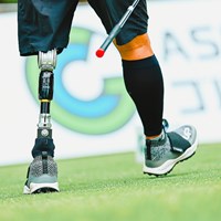 プロアマでは障がい者ゴルファーとプロがチームでラウンドした 2023年 ASO飯塚チャレンジドゴルフトーナメント 事前 義足