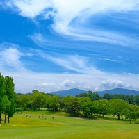 青天 2023年 ASO飯塚チャレンジドゴルフトーナメント 2日目 コース風景