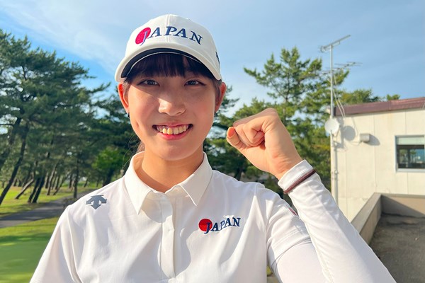 2023年 日本女子アマチュアゴルフ選手権 事前 馬場咲希 馬場咲希はツアーから中1日でアマチュア最高峰の試合に(提供：JGA)