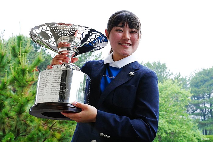 日本女子アマを制した飯島早織 2023年 日本女子アマチュアゴルフ選手権 4日目 飯島早織