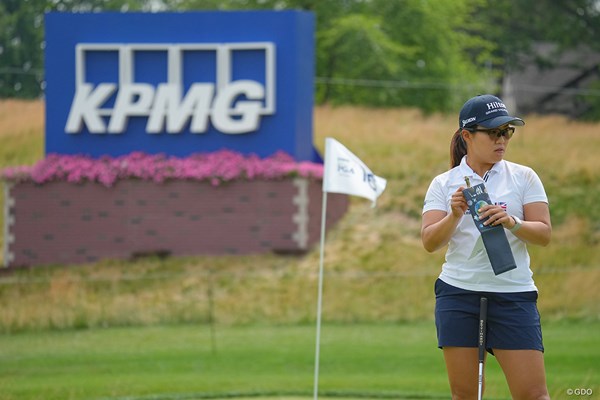 2023年 KPMG全米女子プロゴルフ選手権 事前 畑岡奈紗 前日にアウト9ホールを回り、この日は18ホールのプロアマ