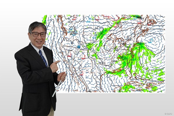 2023森田正光メジャー天気予報 開幕直前の天気図。東北部は下り坂に（NOAA/アメリカ海洋大気庁）