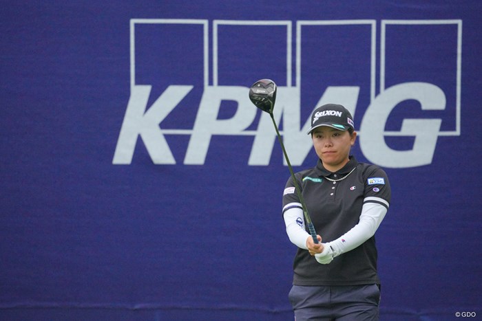 日本人の先陣を切ってスタートした勝みなみ 2023年 KPMG全米女子プロゴルフ選手権 初日 勝みなみ