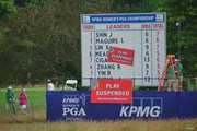 2023年 KPMG全米女子プロゴルフ選手権 最終日 競技中断