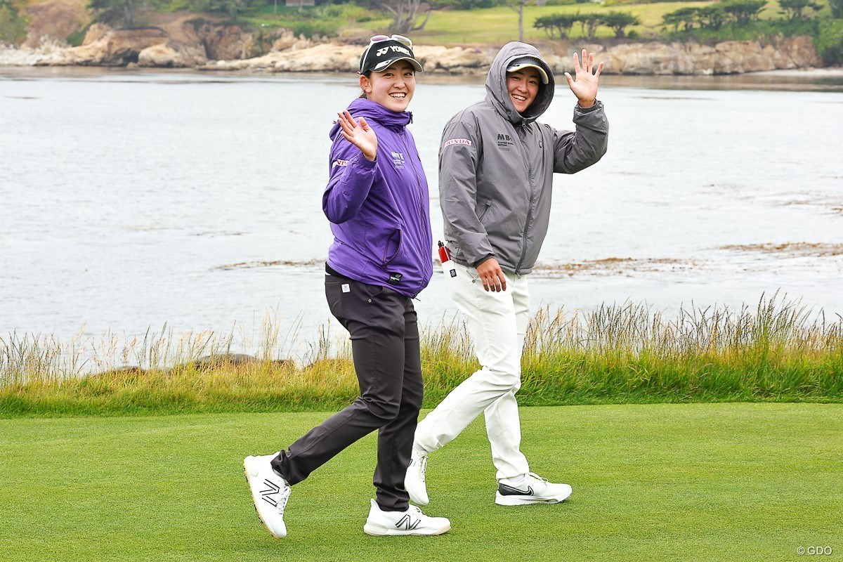 2023年 全米女子オープン 事前 岩井千怜 岩井明愛