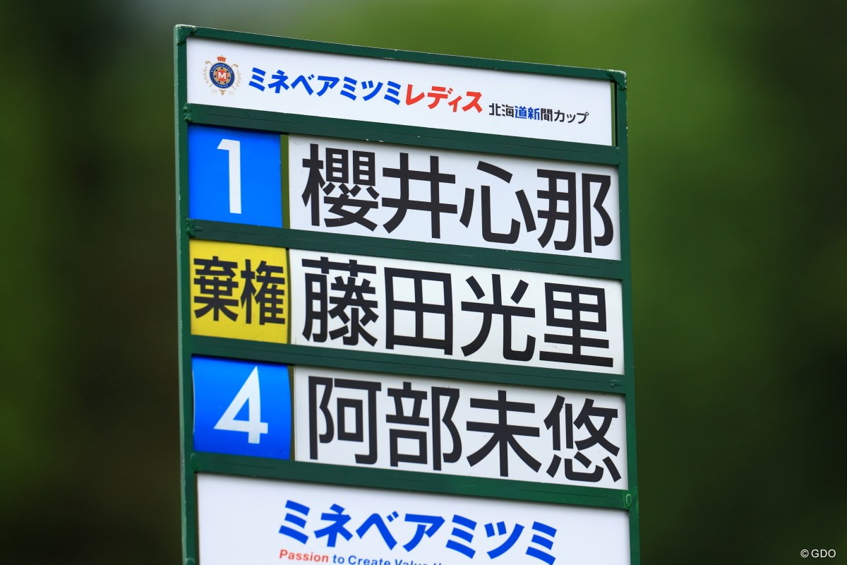 2023年 ミネベアミツミ レディス 北海道新聞カップ 2日目 ボード